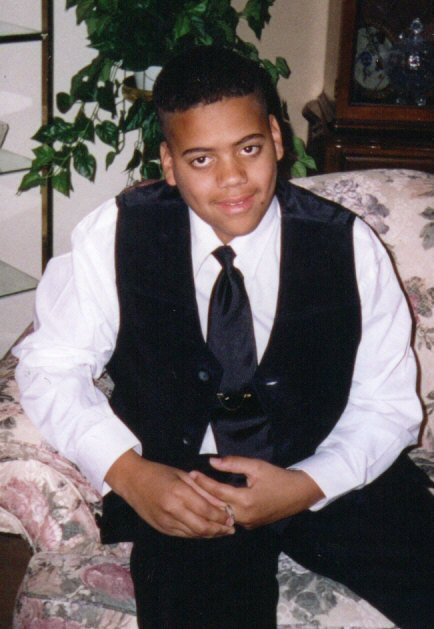 Aaron at his sister's wedding - 1998 