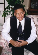 Aaron at sister's wedding