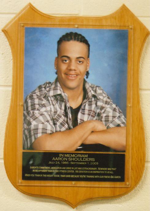 Aaron honoured at Jack James Gym